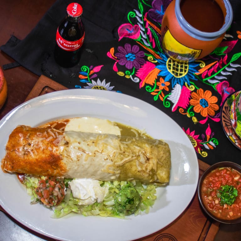 Delicious Chicken Burrito Awaits